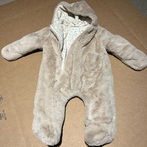 Zara Fur Baby Overall, button up,